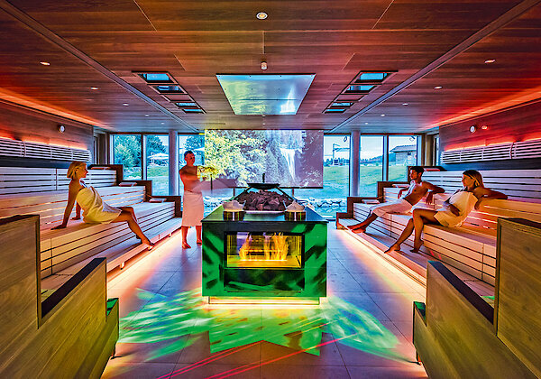 Sauna im 4-Sterne-Hotel Mooshof